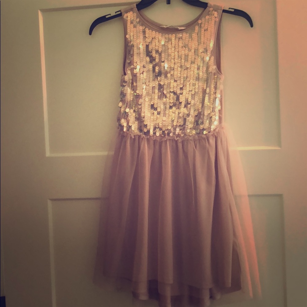 H&M dress tulle sequin 8–10